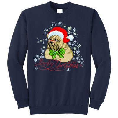 Merry Christmas Santa Pug Tall Sweatshirt