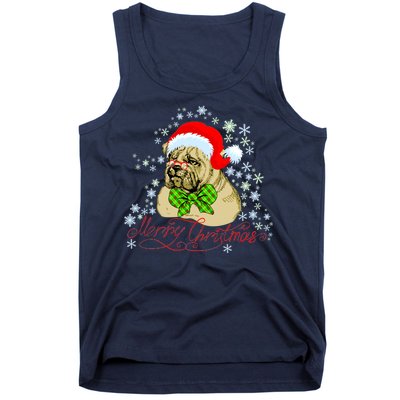 Merry Christmas Santa Pug Tank Top