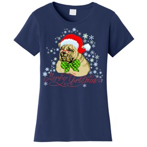 Merry Christmas Santa Pug Women's T-Shirt