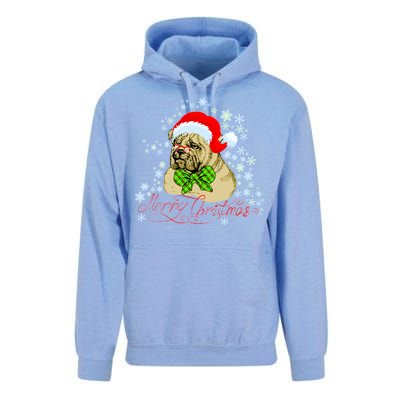 Merry Christmas Santa Pug Unisex Surf Hoodie