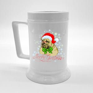 Merry Christmas Santa Pug Beer Stein