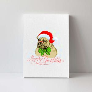 Merry Christmas Santa Pug Canvas