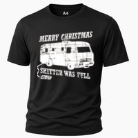 Merry Christmas Shitter Was Full Cooling Performance Crew T-Shirt