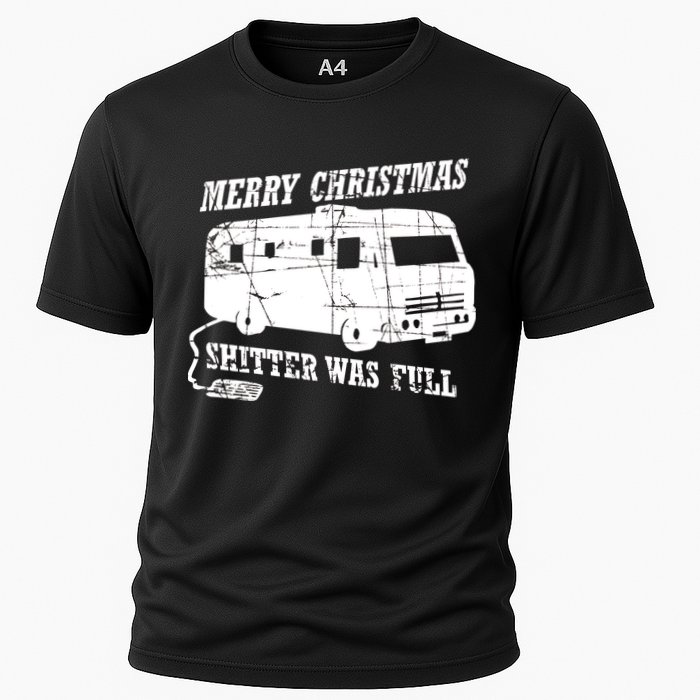 Merry Christmas Shitter Was Full Cooling Performance Crew T-Shirt