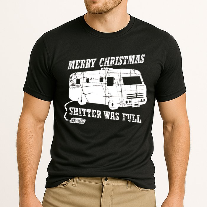Merry Christmas Shitter Was Full Cooling Performance Crew T-Shirt