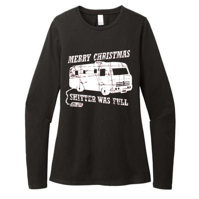 Merry Christmas Shitter Was Full Womens CVC Long Sleeve Shirt