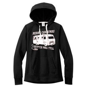 Merry Christmas Shitter Was Full Women's Fleece Hoodie