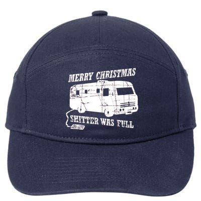 Merry Christmas Shitter Was Full 7-Panel Snapback Hat