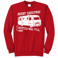 Merry Christmas Shitter Was Full Sweatshirt