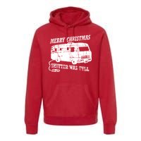 Merry Christmas Shitter Was Full Premium Hoodie