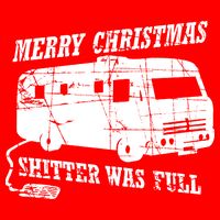 Merry Christmas Shitter Was Full 16 in Basic Backpack