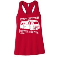 Merry Christmas Shitter Was Full Women's Racerback Tank