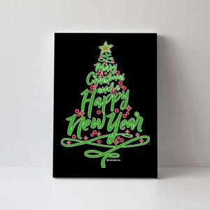 Merry Christmas Tree Canvas