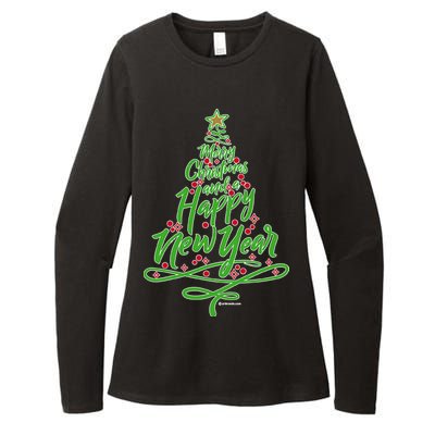 Merry Christmas Tree Womens CVC Long Sleeve Shirt