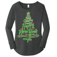 Merry Christmas Tree Women's Perfect Tri Tunic Long Sleeve Shirt