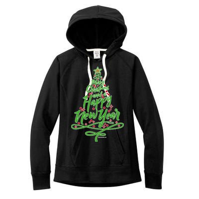 Merry Christmas Tree Women's Fleece Hoodie