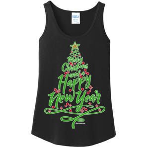 Merry Christmas Tree Ladies Essential Tank