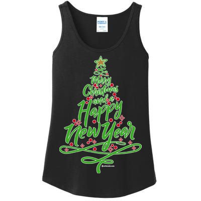 Merry Christmas Tree Ladies Essential Tank