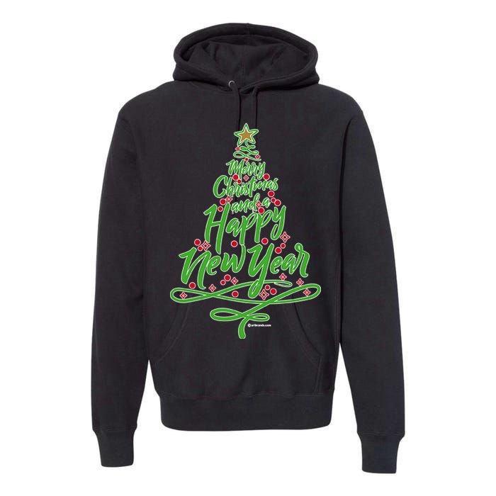 Merry Christmas Tree Premium Hoodie