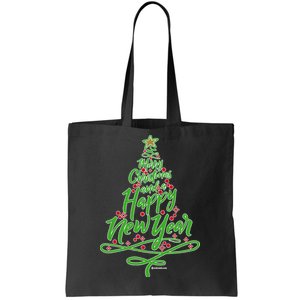 Merry Christmas Tree Tote Bag