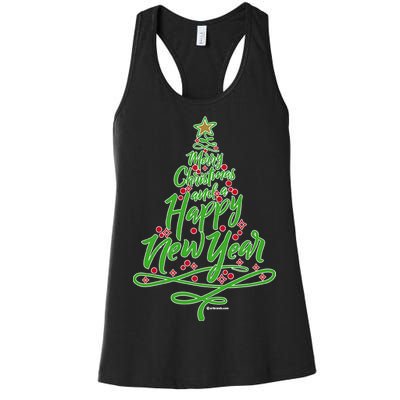 Merry Christmas Tree Women's Racerback Tank