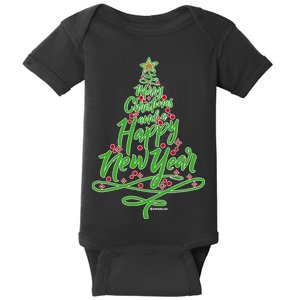 Merry Christmas Tree Baby Bodysuit