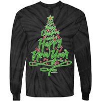 Merry Christmas Tree Tie-Dye Long Sleeve Shirt