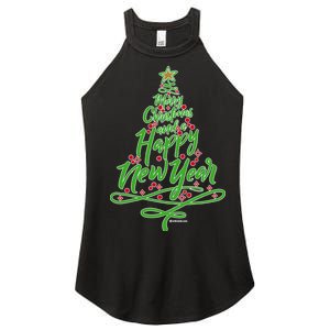 Merry Christmas Tree Women's Perfect Tri Rocker Tank