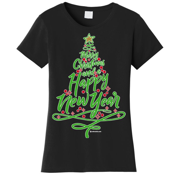 Merry Christmas Tree Women's T-Shirt