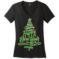 Merry Christmas Tree Women's V-Neck T-Shirt