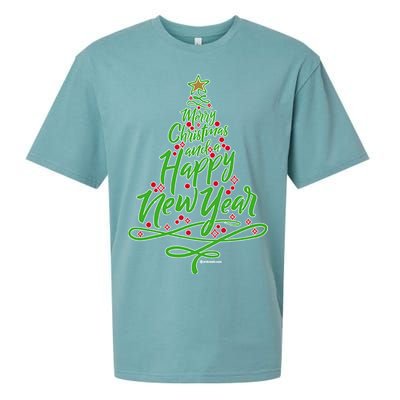 Merry Christmas Tree Sueded Cloud Jersey T-Shirt