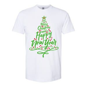 Merry Christmas Tree Softstyle CVC T-Shirt