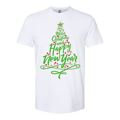 Merry Christmas Tree Softstyle® CVC T-Shirt