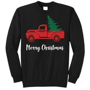 Merry Christmas Tree and Truck Sweatshirt