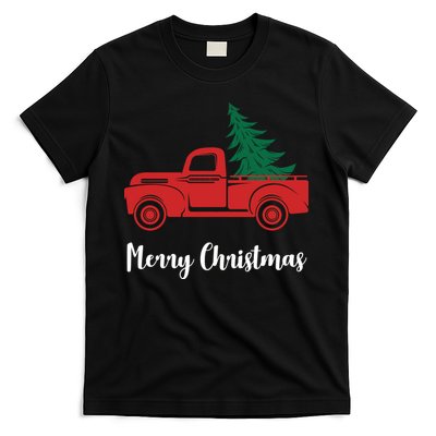 Merry Christmas Tree and Truck T-Shirt