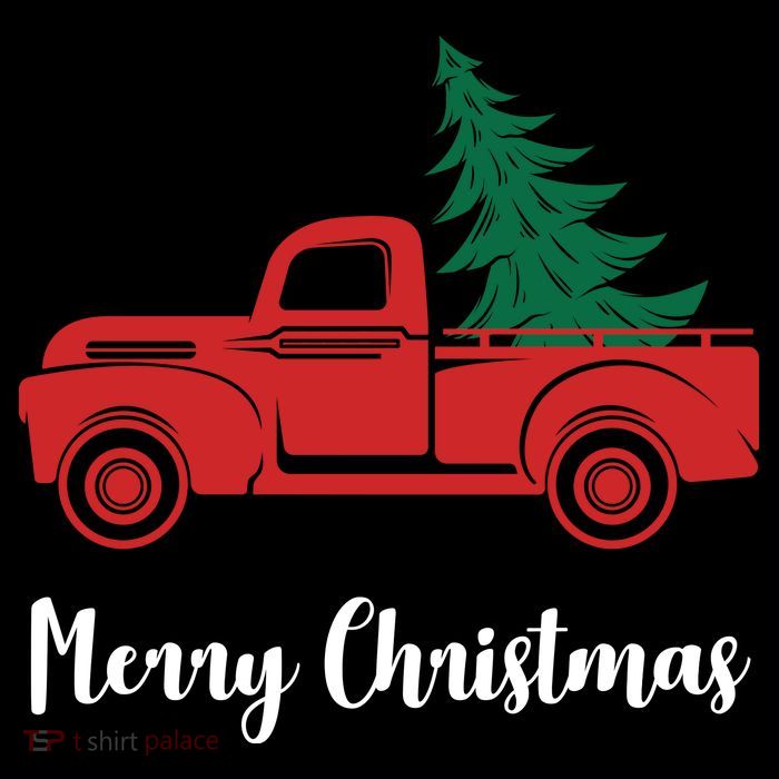 Merry Christmas Tree and Truck Sustainable Bucket Hat