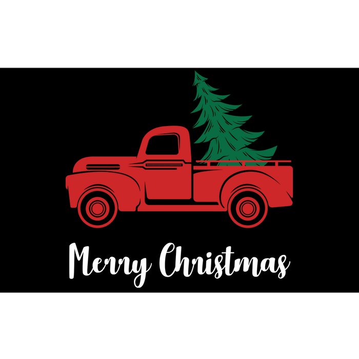 Merry Christmas Tree and Truck Bumper Sticker