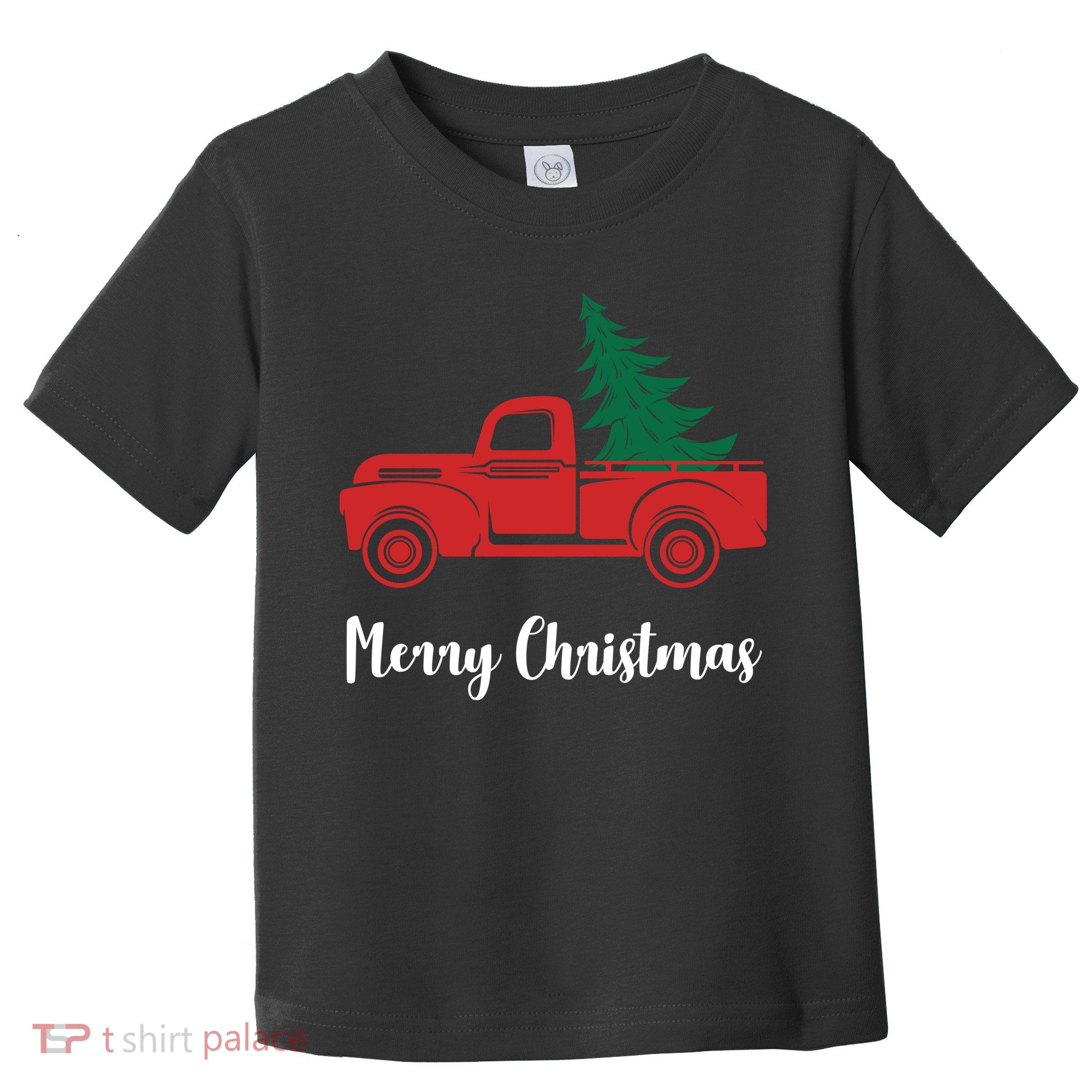 Merry Christmas Tree and Truck Toddler T-Shirt