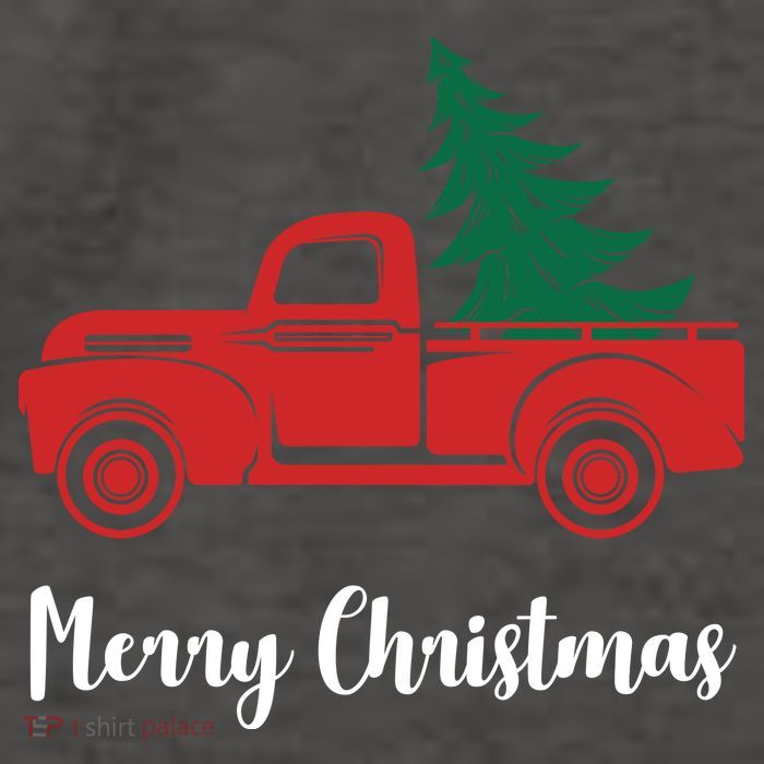 Merry Christmas Tree and Truck Vector Backpack