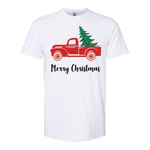 Merry Christmas Tree and Truck Softstyle CVC T-Shirt