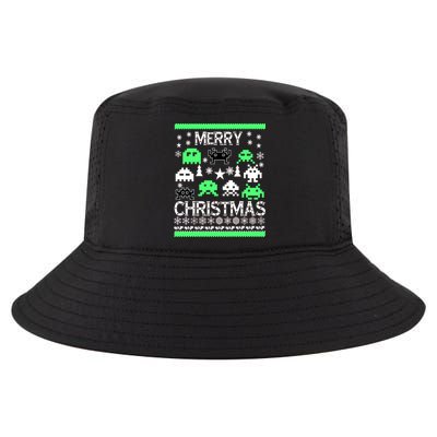 Merry Christmas Ugly Alien Sweater Cool Comfort Performance Bucket Hat