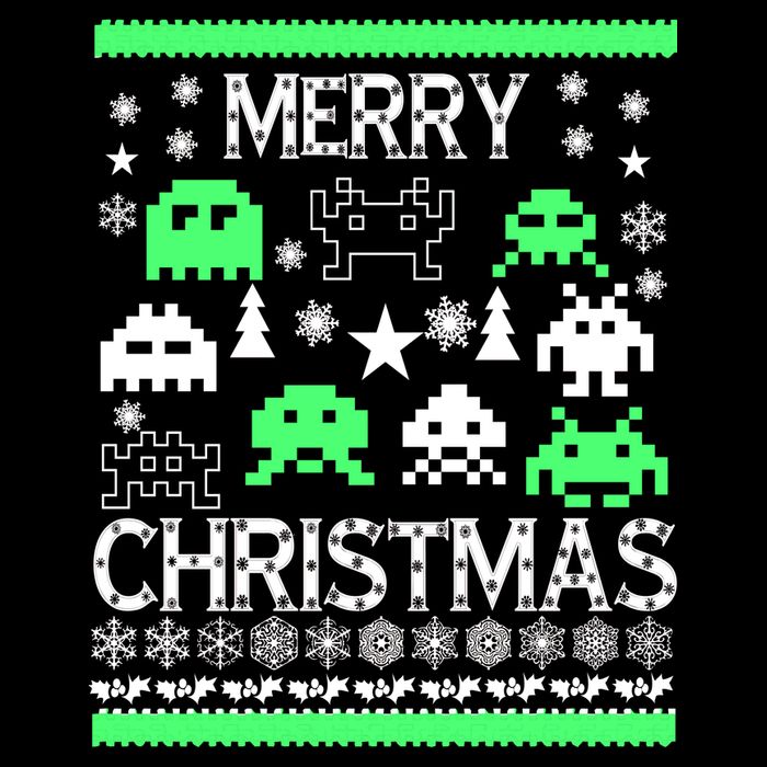 Merry Christmas Ugly Alien Sweater Apron