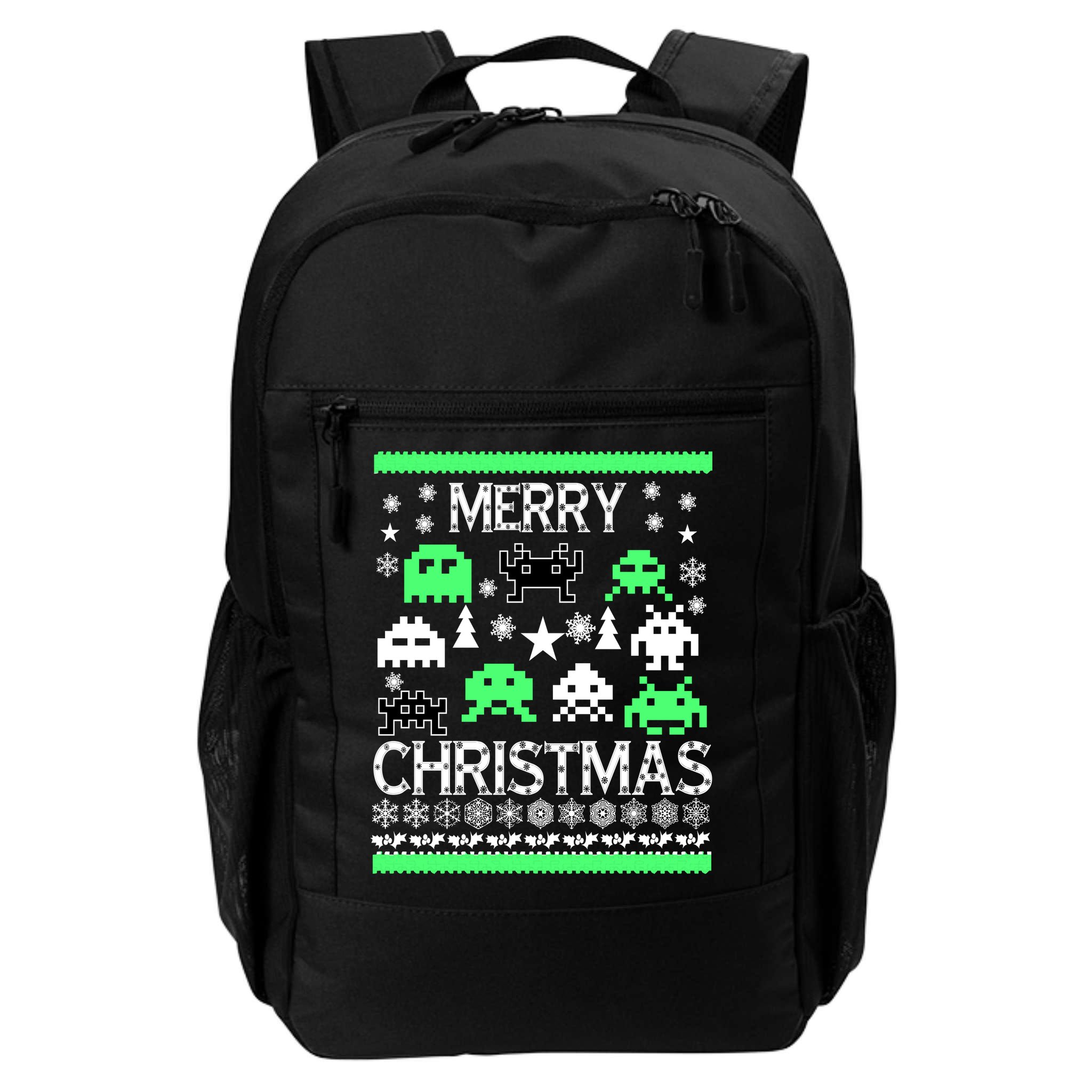 Merry Christmas Ugly Alien Sweater Backpack