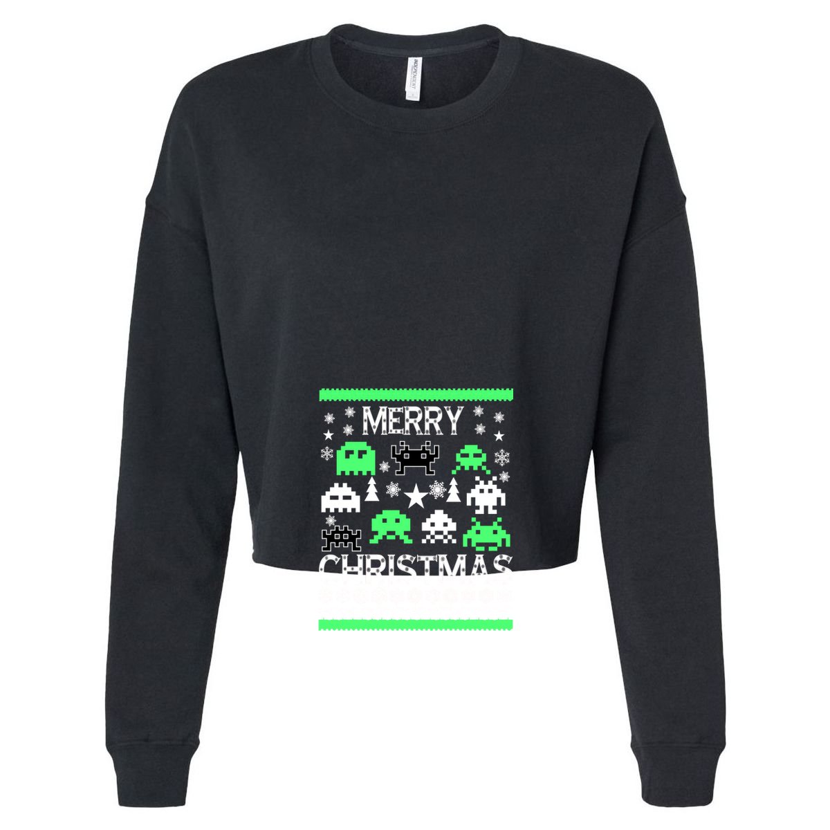 Merry Christmas Ugly Alien Sweater Cotton Canvas Backpack