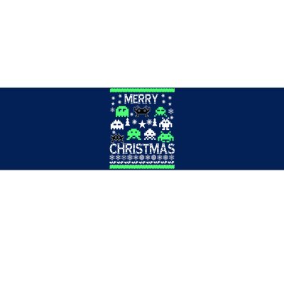 Merry Christmas Ugly Alien Sweater Bumper Sticker