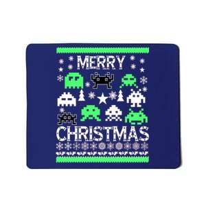 Merry Christmas Ugly Alien Sweater Mousepad