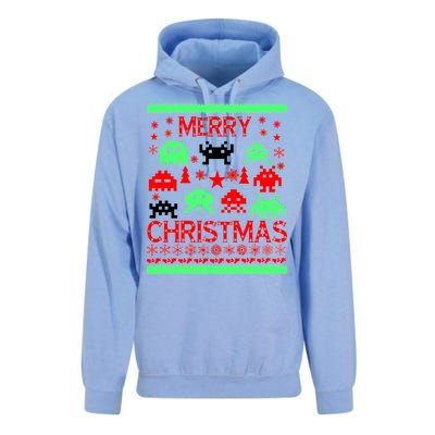 Merry Christmas Ugly Alien Sweater Unisex Surf Hoodie