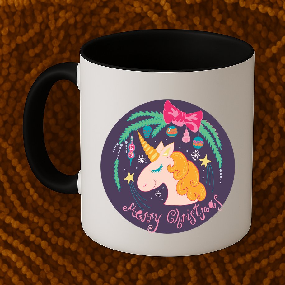 Merry Christmas Unicorn Mug