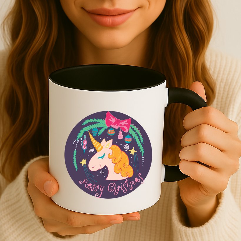 Merry Christmas Unicorn Mug