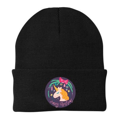 Merry Christmas Unicorn Knit Cap Winter Beanie